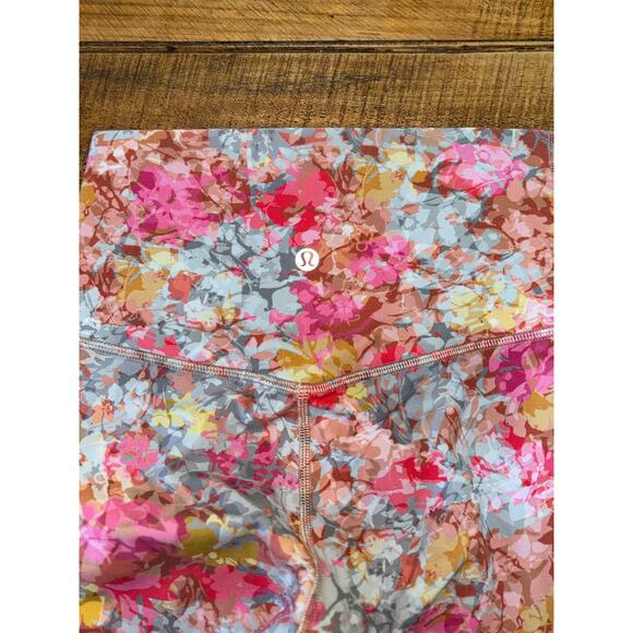 Womens Lululemon Align Leggings High Rise Inflorescence Multi Pink Floral 4 - Picture 6 of 8
